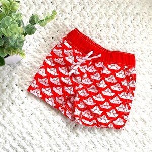 Baby GAP Sailboat Swim Trunks (Red/Orange) 6-12M
